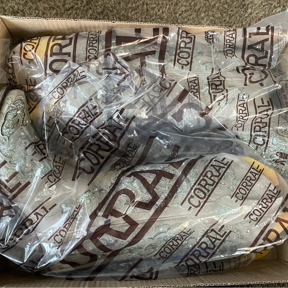 CORRAL WOMEN’S GLITTER INLAY & CRYSTAL BOOTS. SZ 7 NIB $179 - Picture 9 of 9